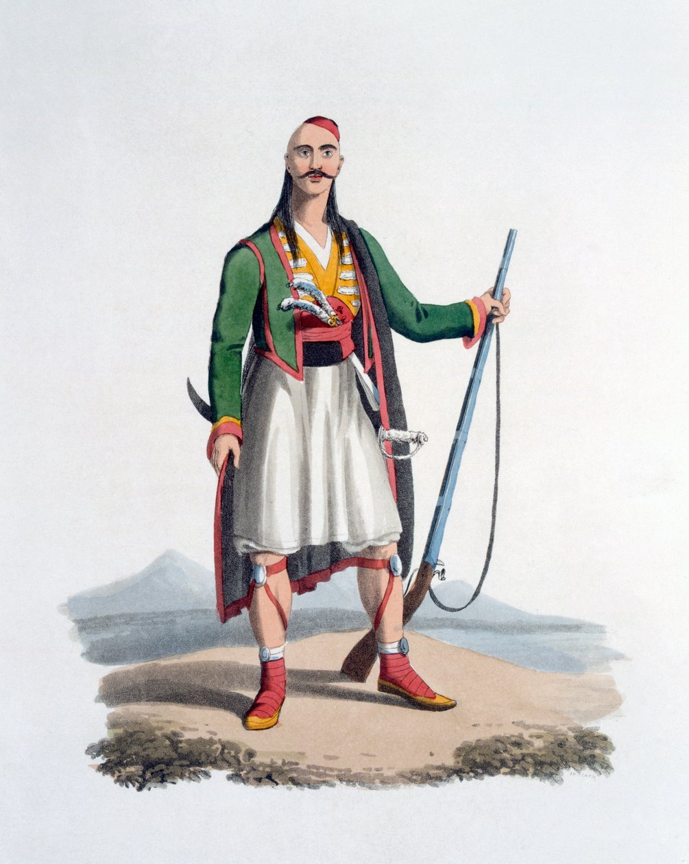 Officier van de Spahis, 1818 door English School