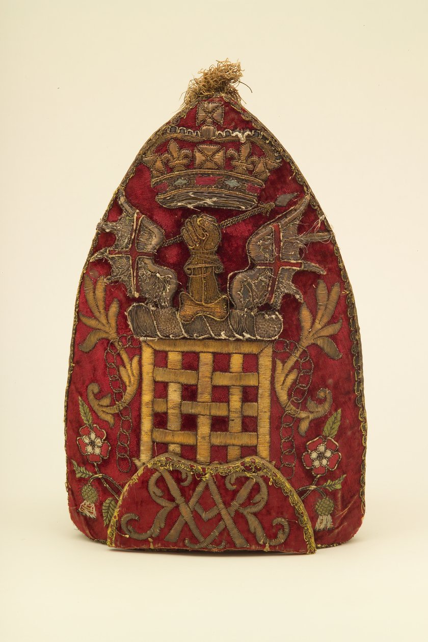 Grenadiersmuts van een officier, circa 1708 door English School