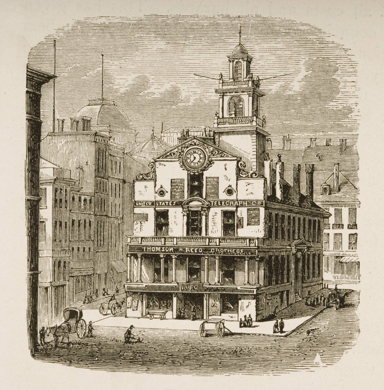 Old State House, Boston, c.1870, uit 