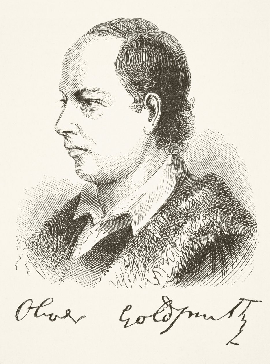 Oliver Goldsmith, uit 