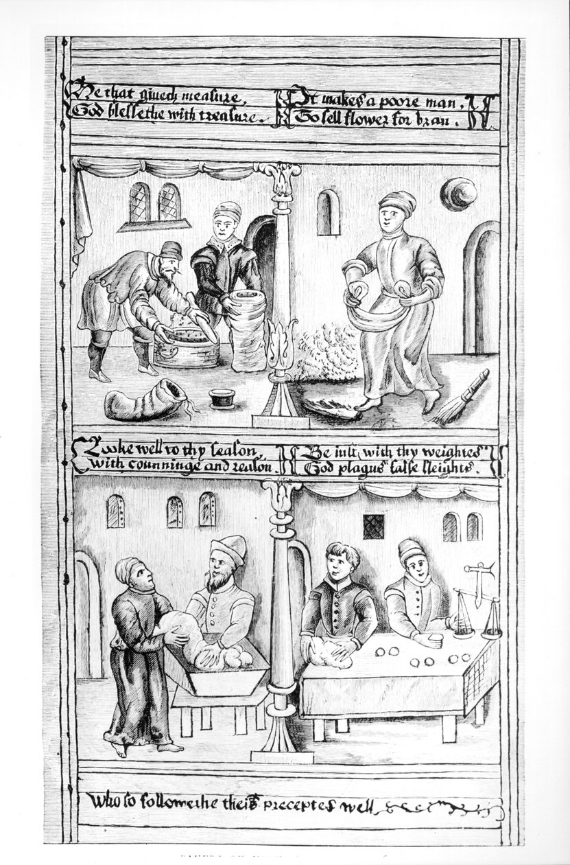Verordening van de bakkers van York, 1595-96 door English School