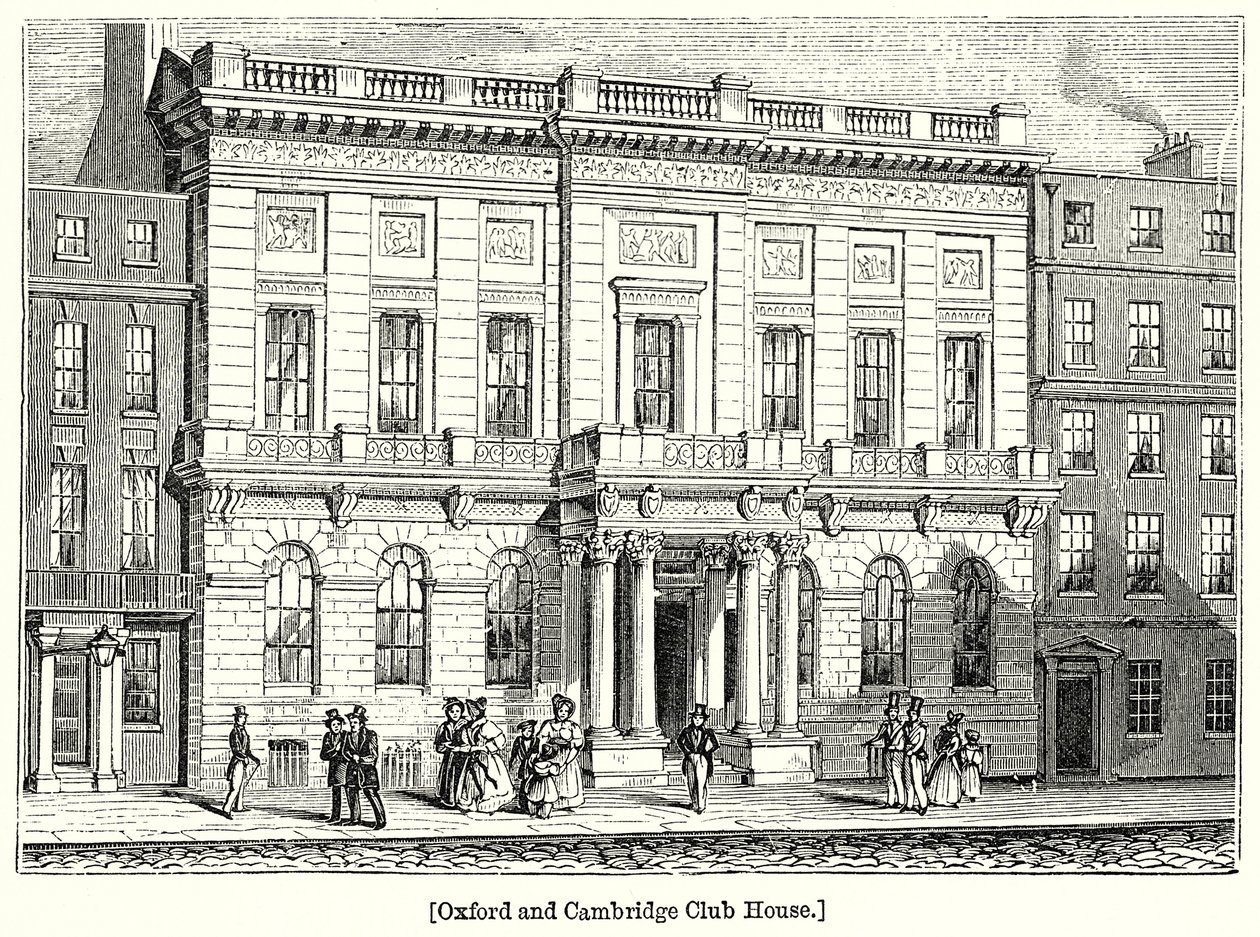 Oxford and Cambridge Club House (gravure) door English School