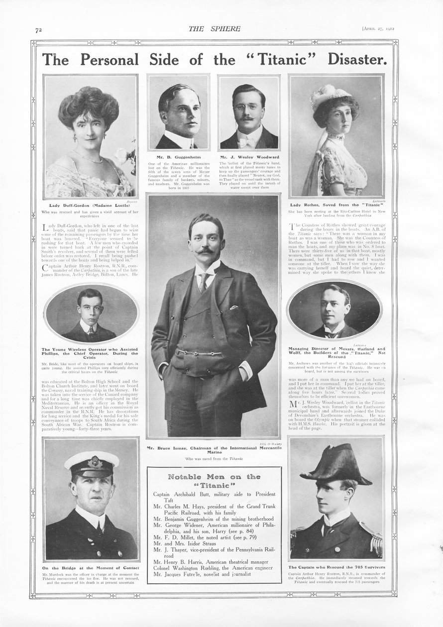 Passagiers op de RMS Titanic, foto