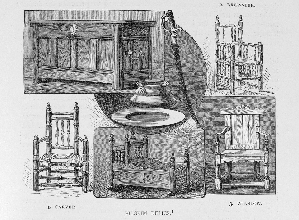 Pelgrimsrelieken, illustratie uit Volume III van 