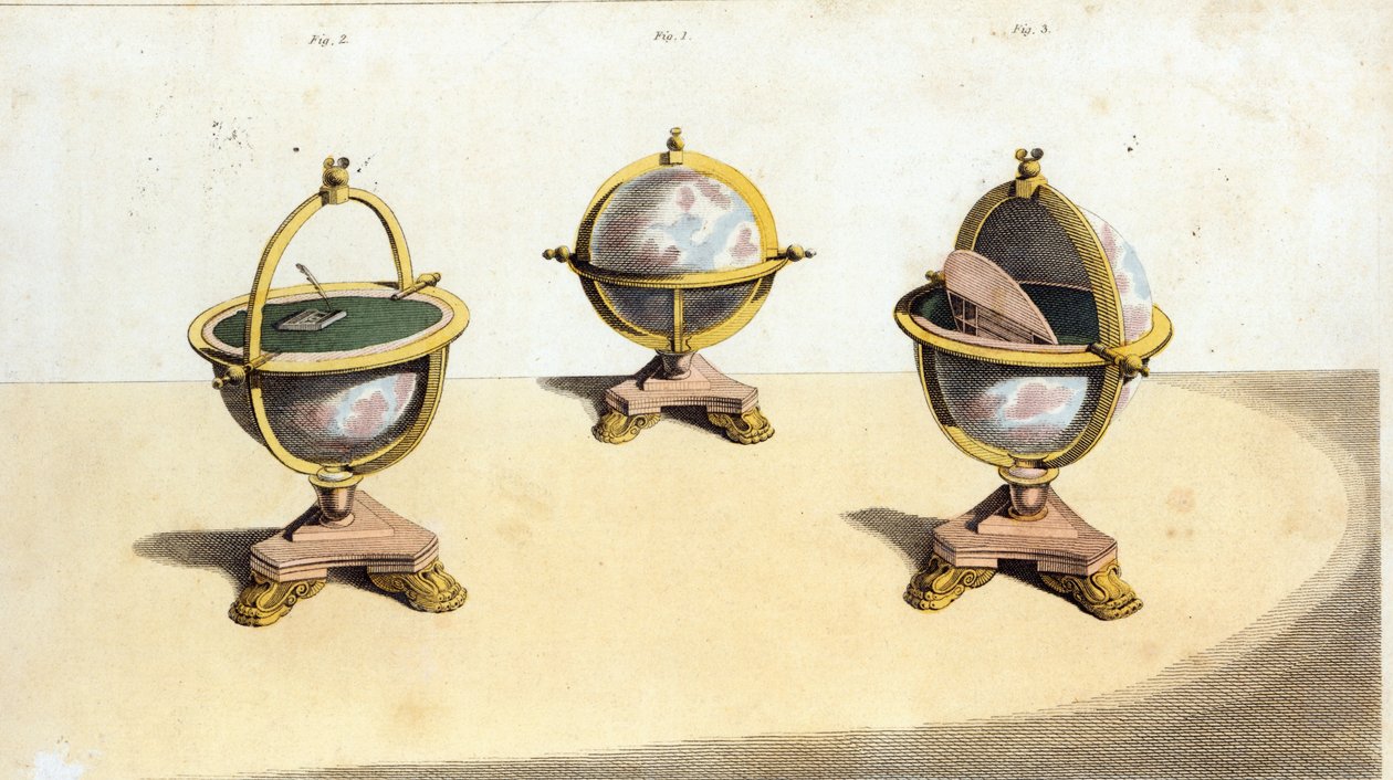 Pitts Cabinett Globe Writing Table, pl. 14 van Ackermanns Repository of Arts, uitgegeven 1 februari 1810 door English School