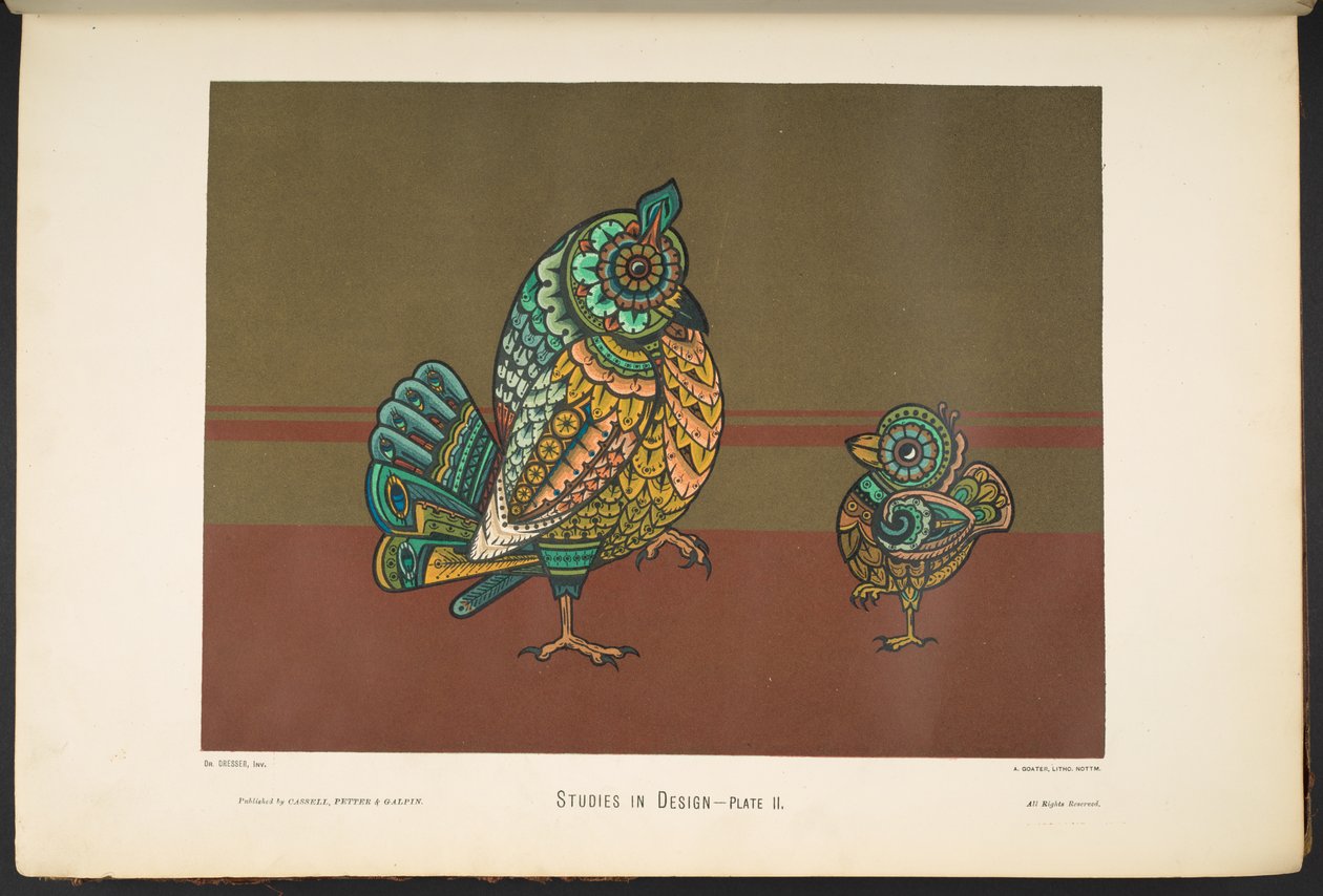 Plate ii, uit Studies in Design. [60 gekleurde platen.] door English School