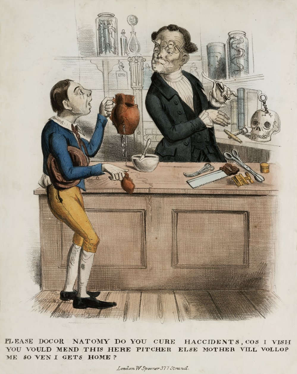 Please Docor Natomy, Do you Cure Haccidents..., 1830-39 door English School