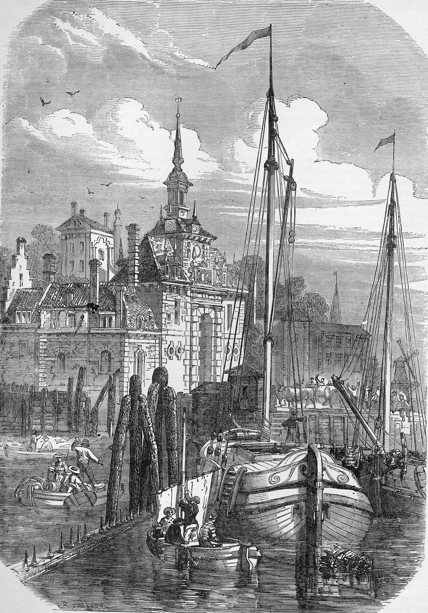 Haven van Rotterdam, Nederland, uit 