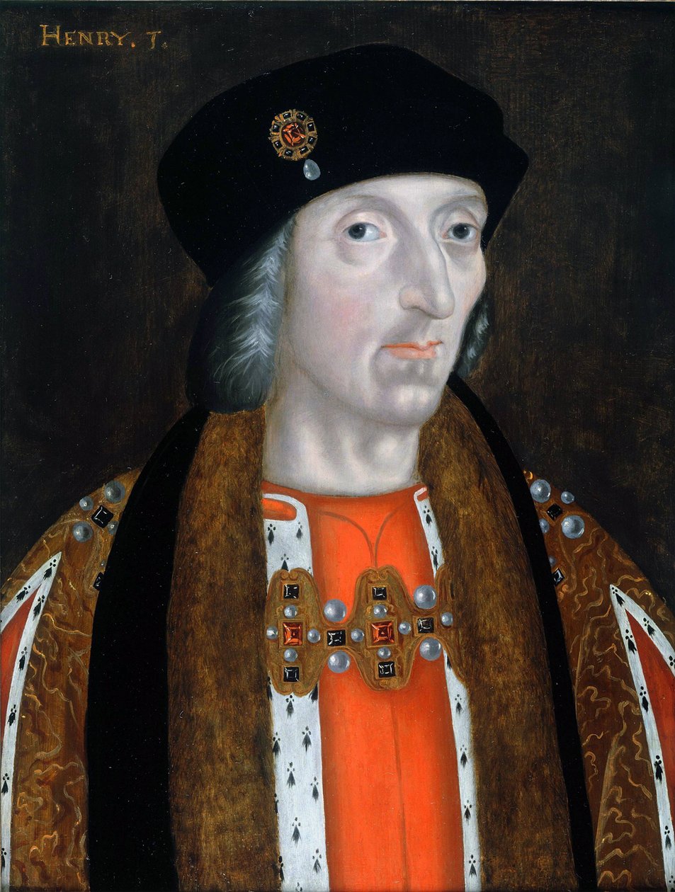 Portret van koning Hendrik VII van Engeland door English School