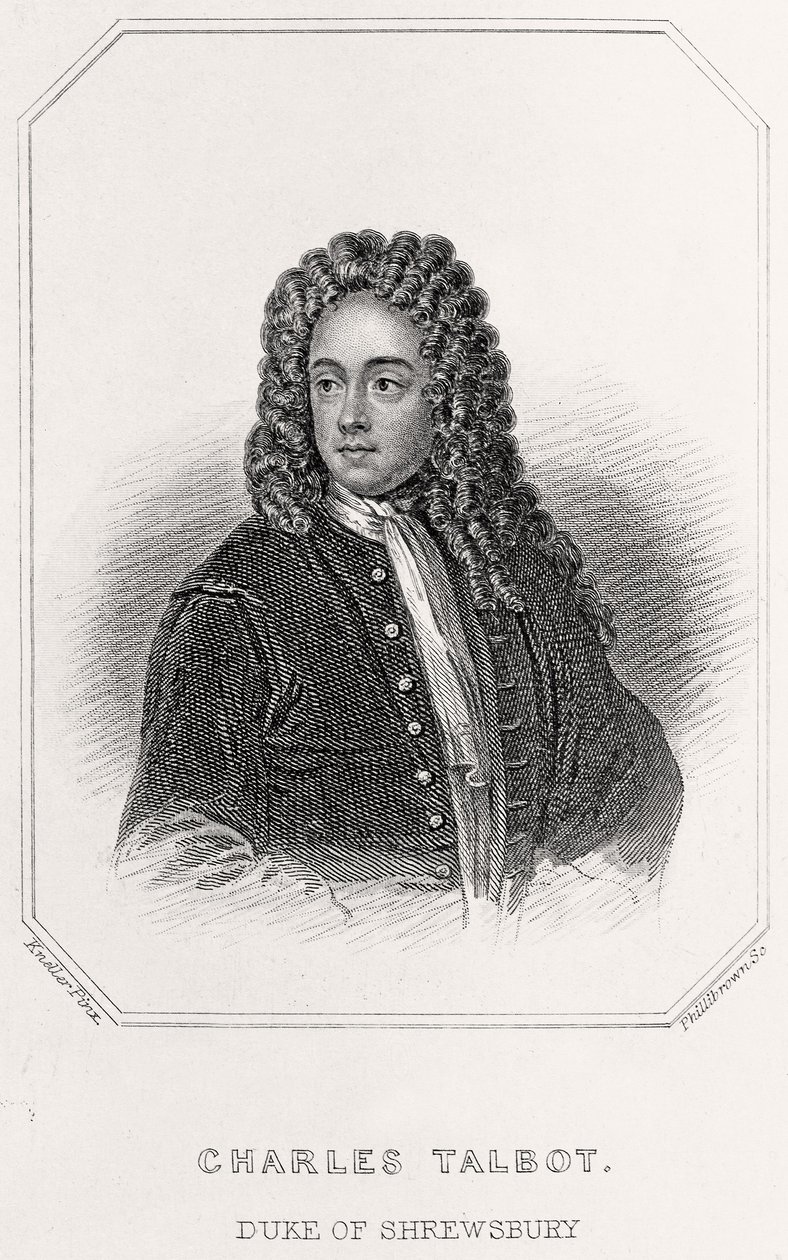 Portret van Charles Talbot, hertog van Shrewsbury, 1835 door English School