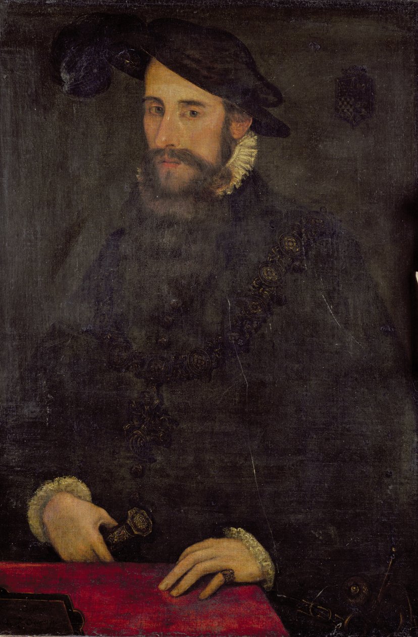 Portret van Edward Seymour, hertog van Somerset en Lord Protector (ca. 1500-52) door English School