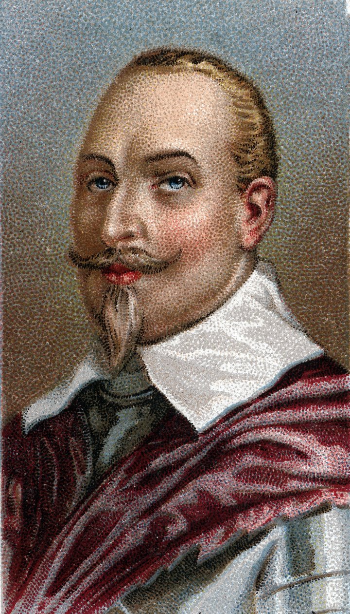 Portret van Gustaaf Adolf van Zweden - Portret van Gustaaf II Adolf Koning van Zweden (1594-1632) - Uit de serie 