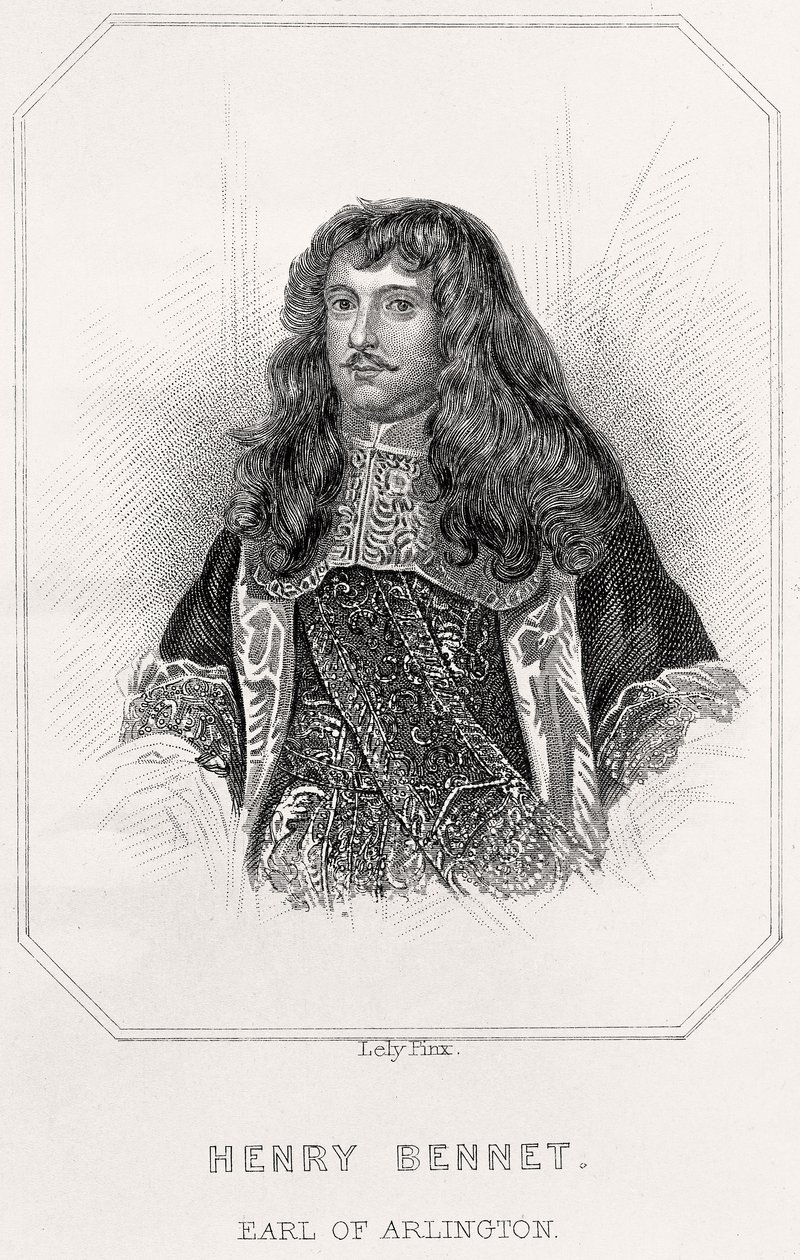 Portret van Henry Bennet, Graaf van Arlington door English School