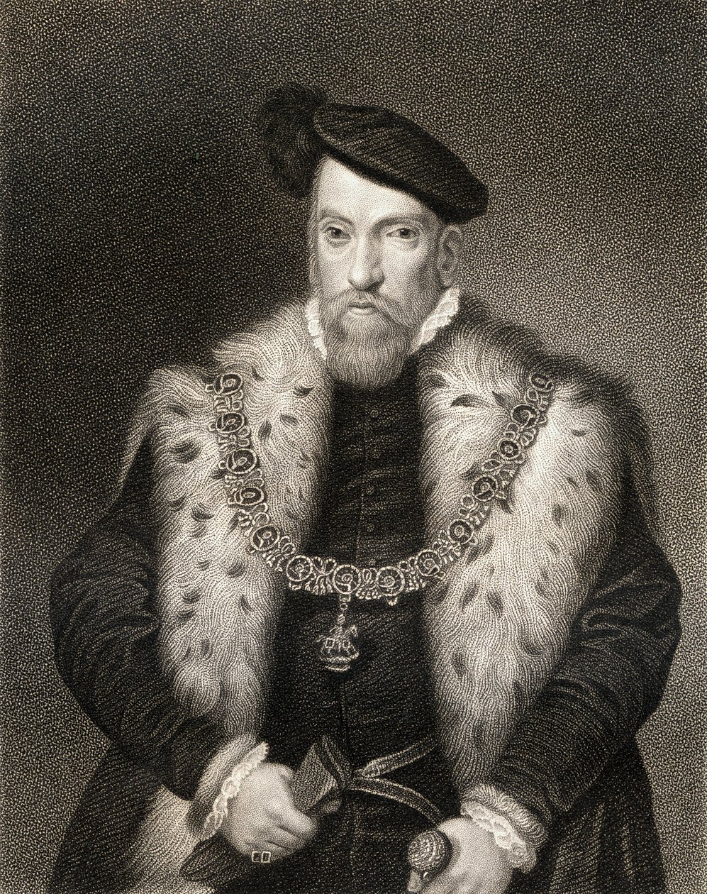 Portret van Henry Fitzalan, 12e Graaf van Arundel, uit Lodges British Portraits door English School