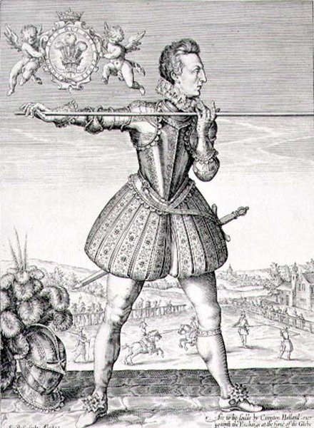 Portret van Hendrik, Prins van Wales (1594-1612) gegraveerd door Simon de Passe (1595-1647) 1612 door English School