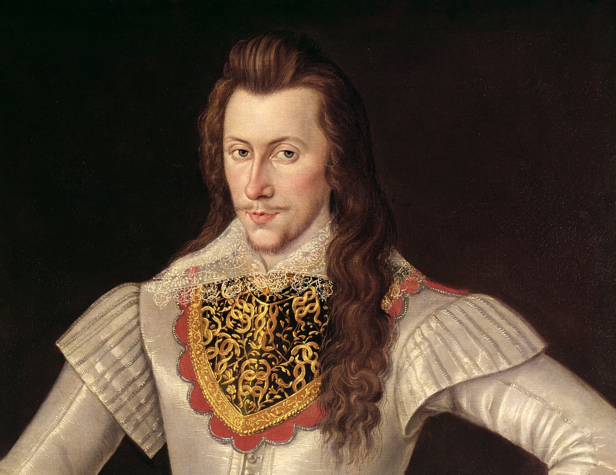 Portret van Henry Wriothesley (1573-1624) 3e Graaf van Southampton (detail) door English School