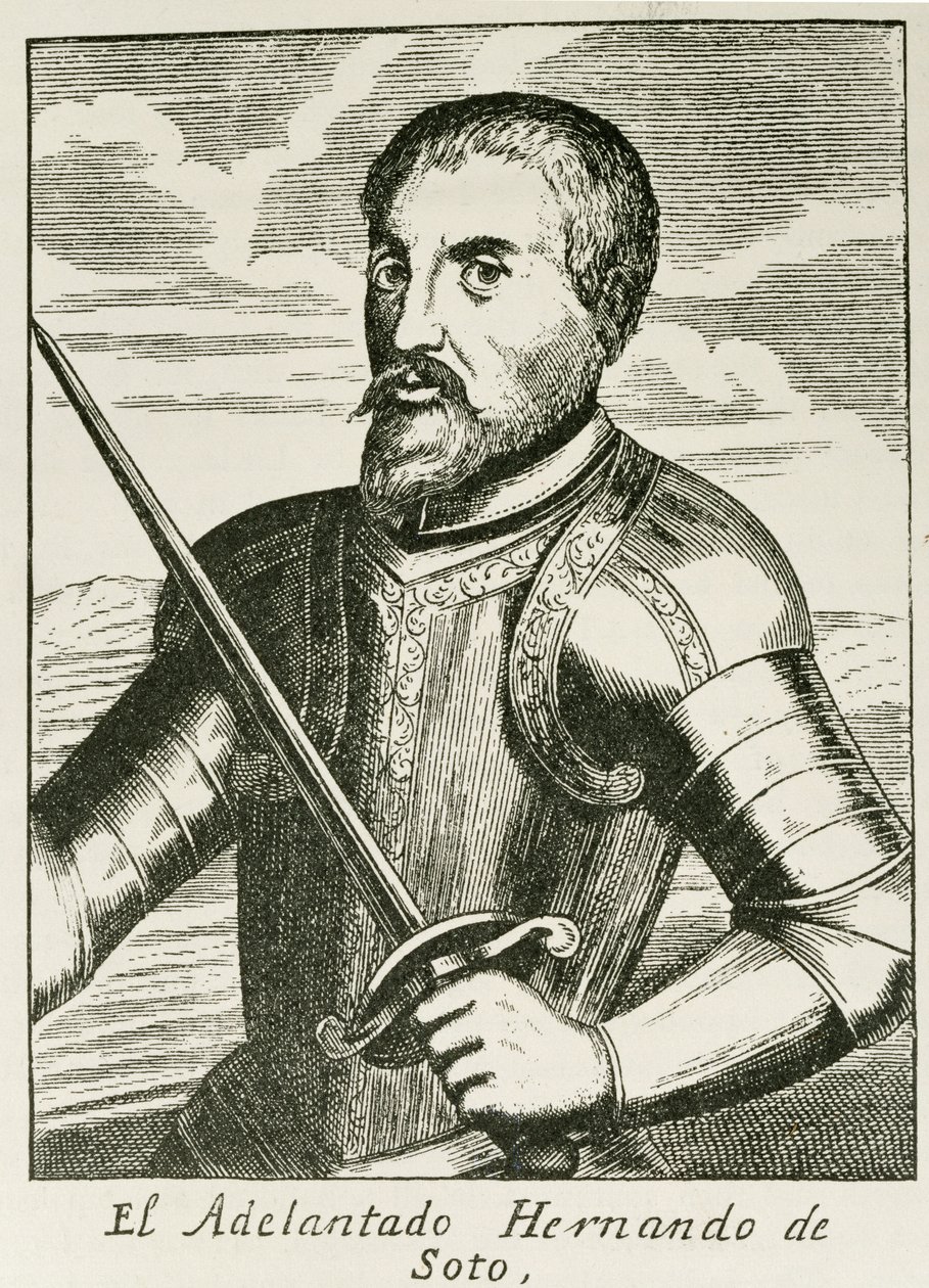 Portret van Hernando de Soto (c.1496-1542) uit 