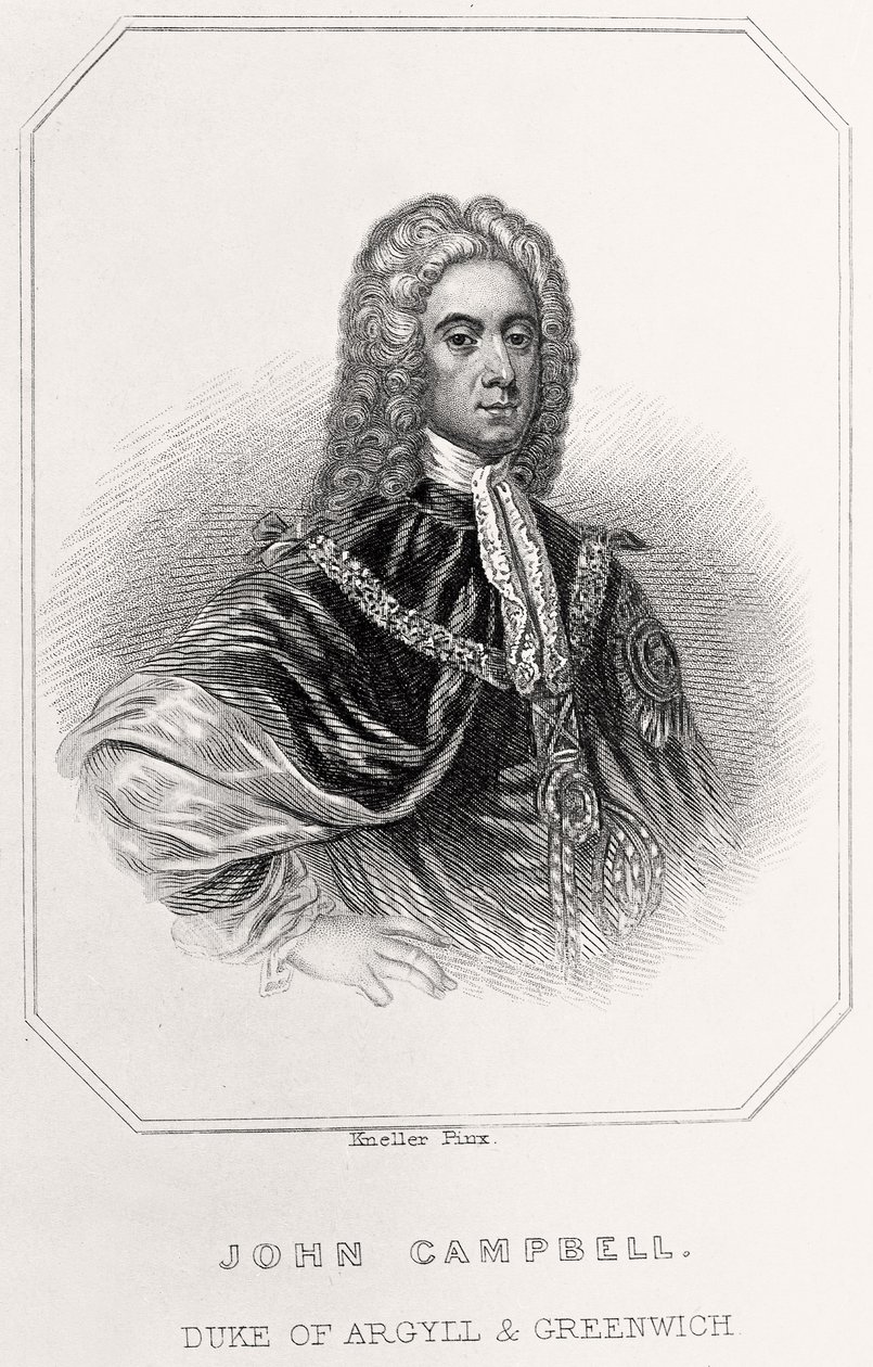 Portret van John Campbell, Hertog van Argyll en Greenwich door English School