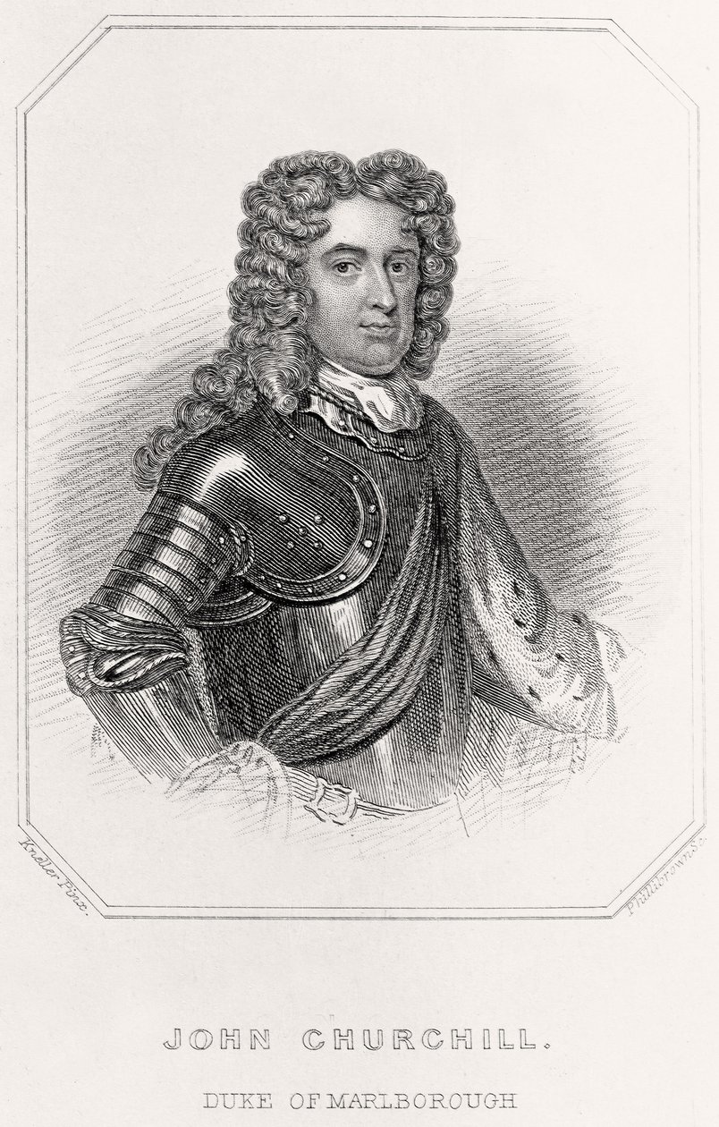 Portret van John Churchill, Hertog van Marlborough door English School