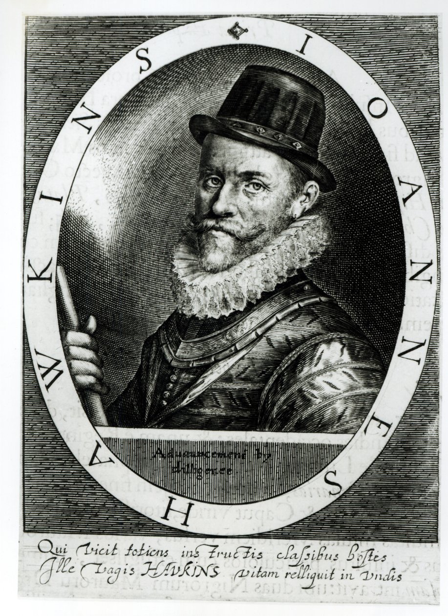 Portret van John Hawkins (1532-95) door English School