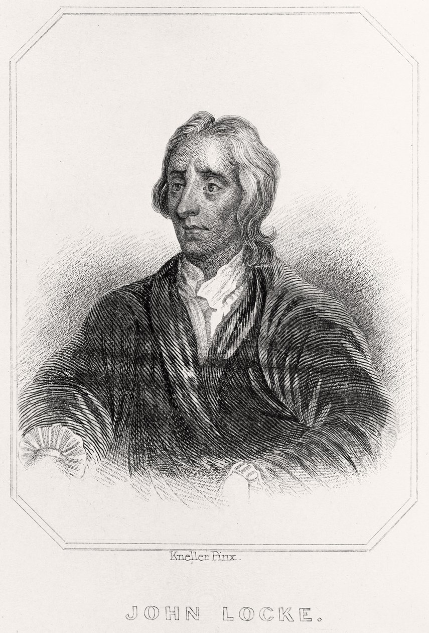 Portret van John Locke door English School