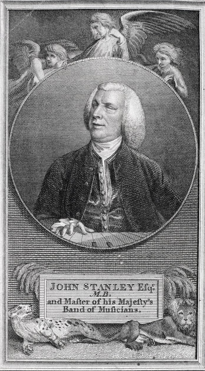 Portret van John Stanley (1712-86) door English School