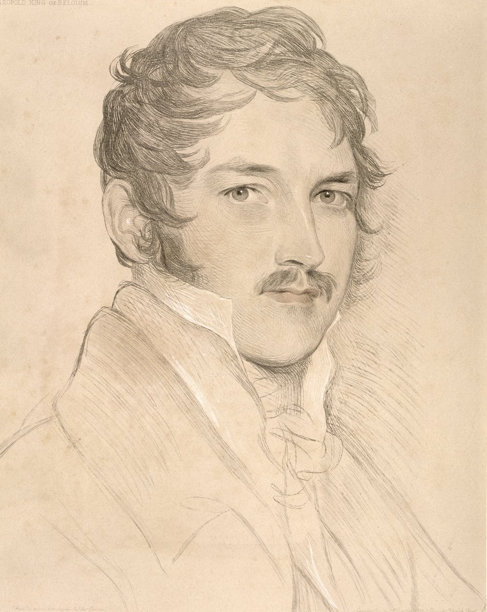 Portret van Leopold I (1790-1865) van Saksen-Coburg-Gotha door English School