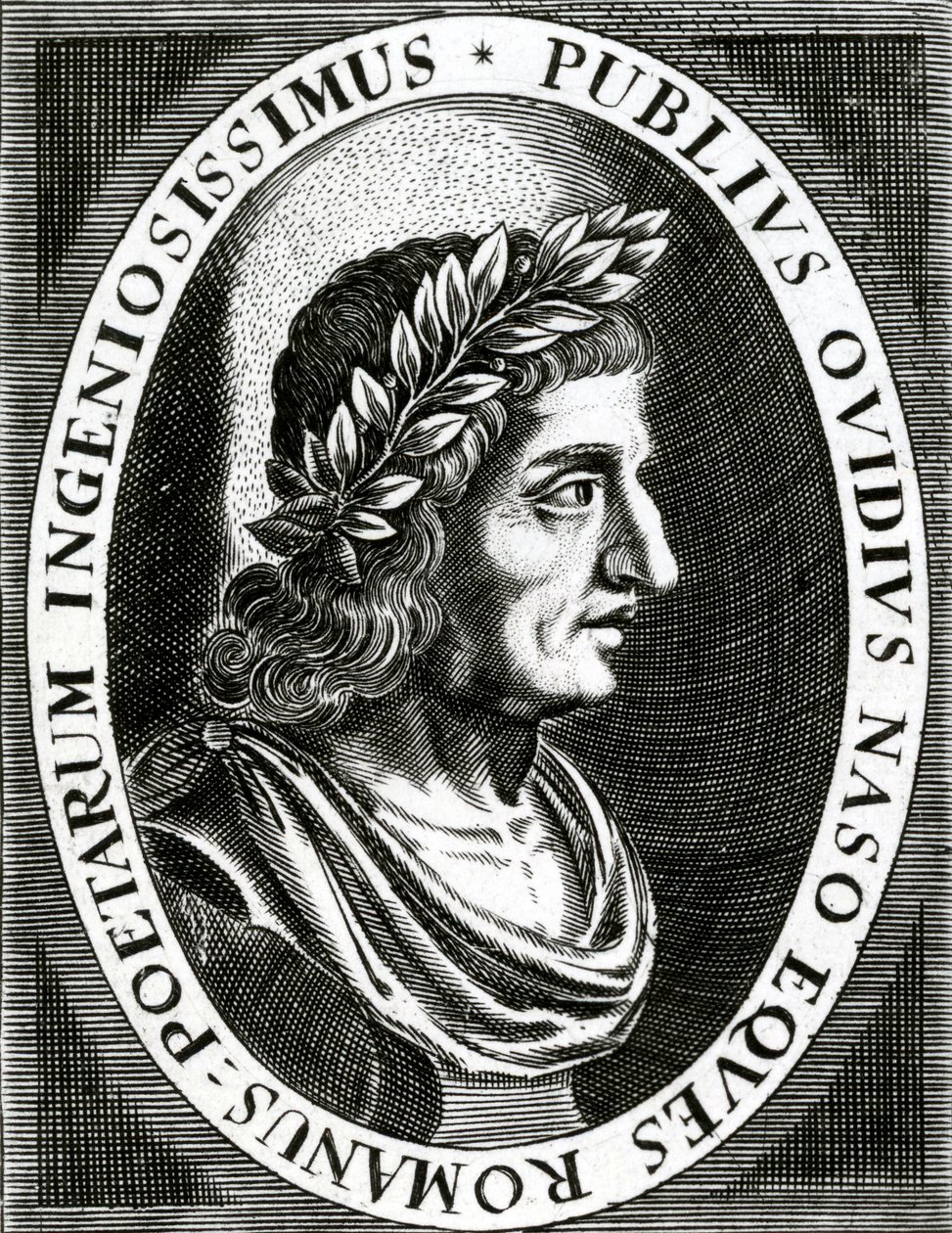 Portret van Ovidius, 1639 door English School