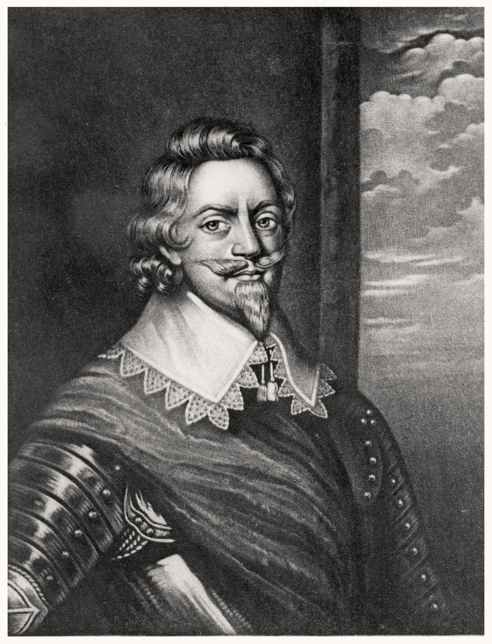 Portret van Patrick Ruthven, Graaf van Brentford (c.1573-1651) gegraveerd door Richard Earlom (1743-1822) en Charles Turner (c.1773-1857) uit Illustrious Characters in British History (mezzotint) door English School