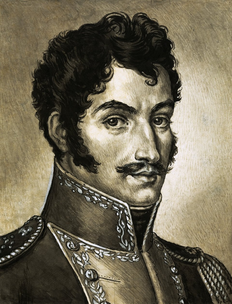 Portret van Simon Bolivar door English School