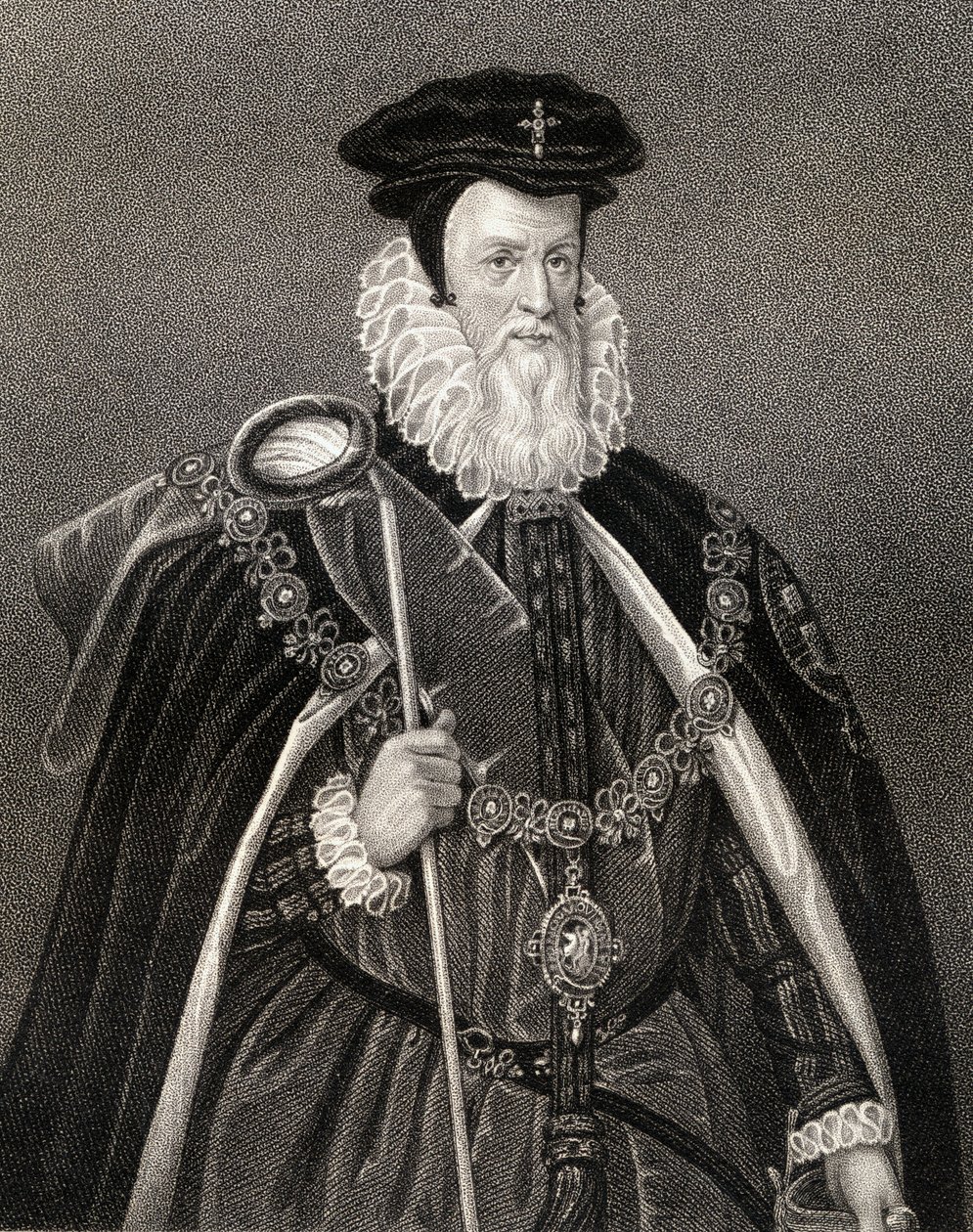 Portret van William Cecil, Lord Burghley, uit 