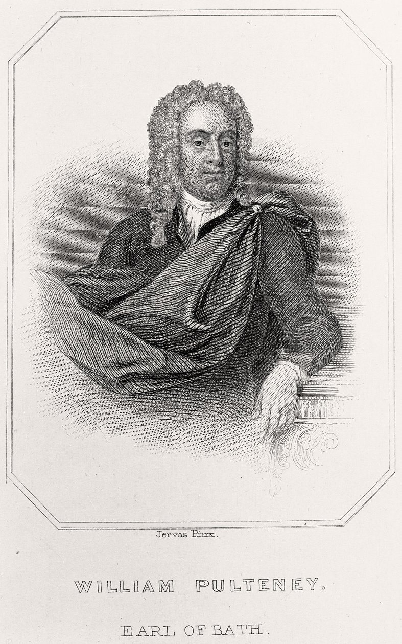 Portret van William Pulteney, graaf van Bath, 1835 door English School