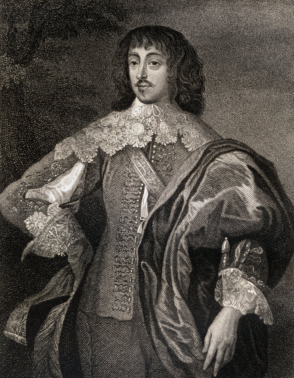 Portret van William Villiers, burggraaf Grandison, uit Lodges British Portraits, 1823 door English School