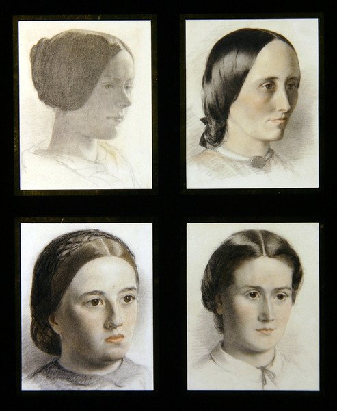 Portretten van jonge dames, ca. 1830 door English School