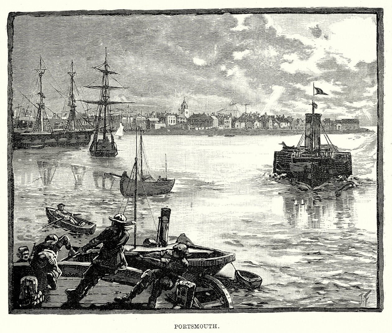 Portsmouth (gravure) door English School