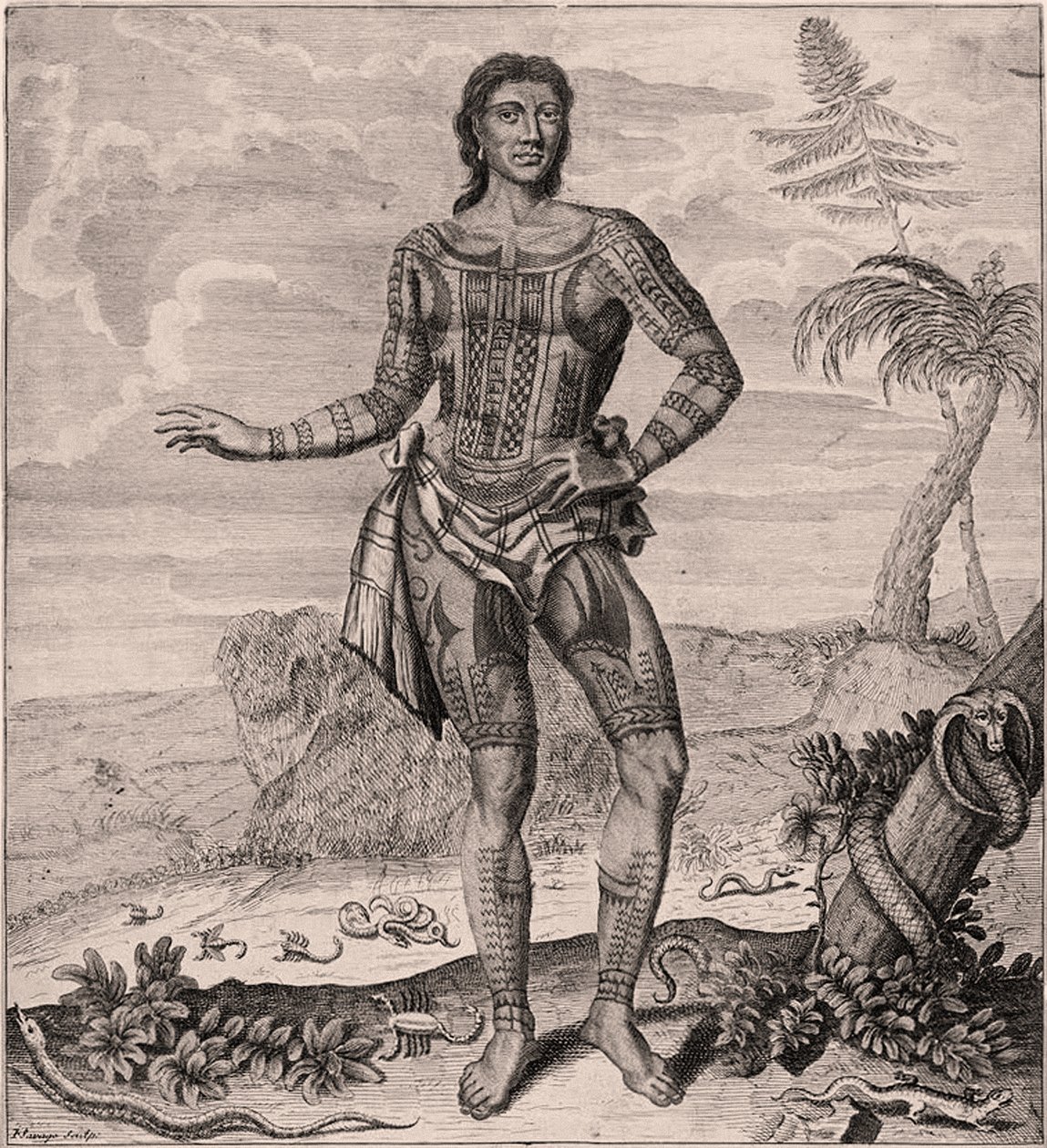 Prins Giolo van de Filipijnen, 1691 door English School