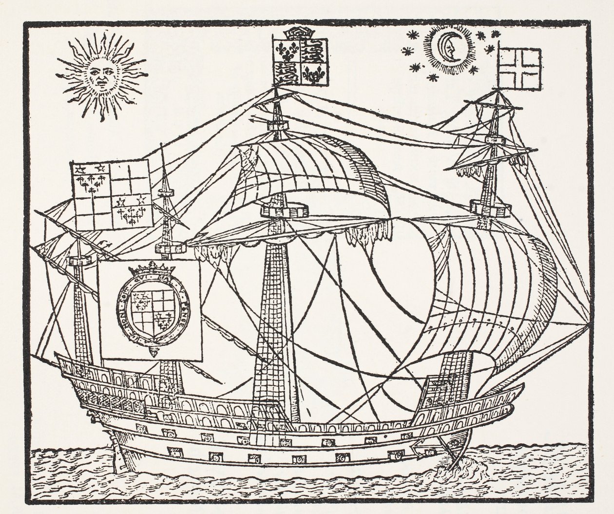 Eeuwige voorspelling, door L. & T. Digges, gedrukt door T. Marshe, Londen, 1576 door English School