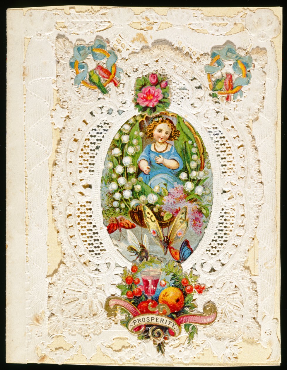 Welvaart, Valentijnskaart, ca. 1870 door English School