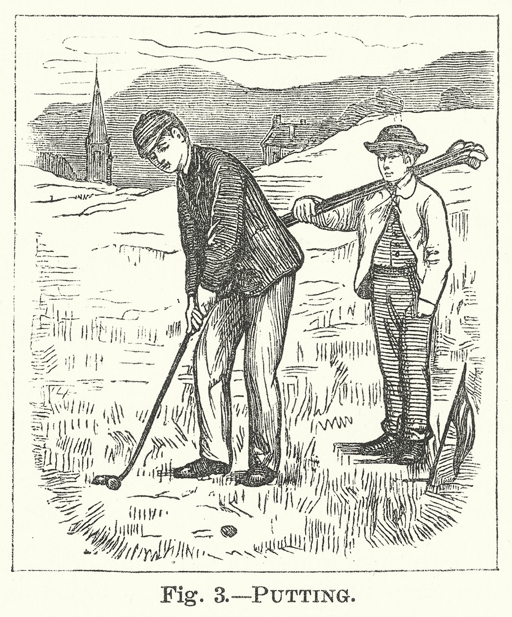 Putting (engraving) door English School