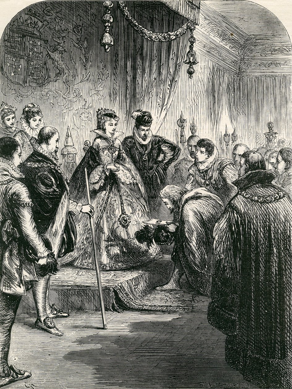 Ontvangst van de eerste Russische ambassade in Engeland, 1865 door English School