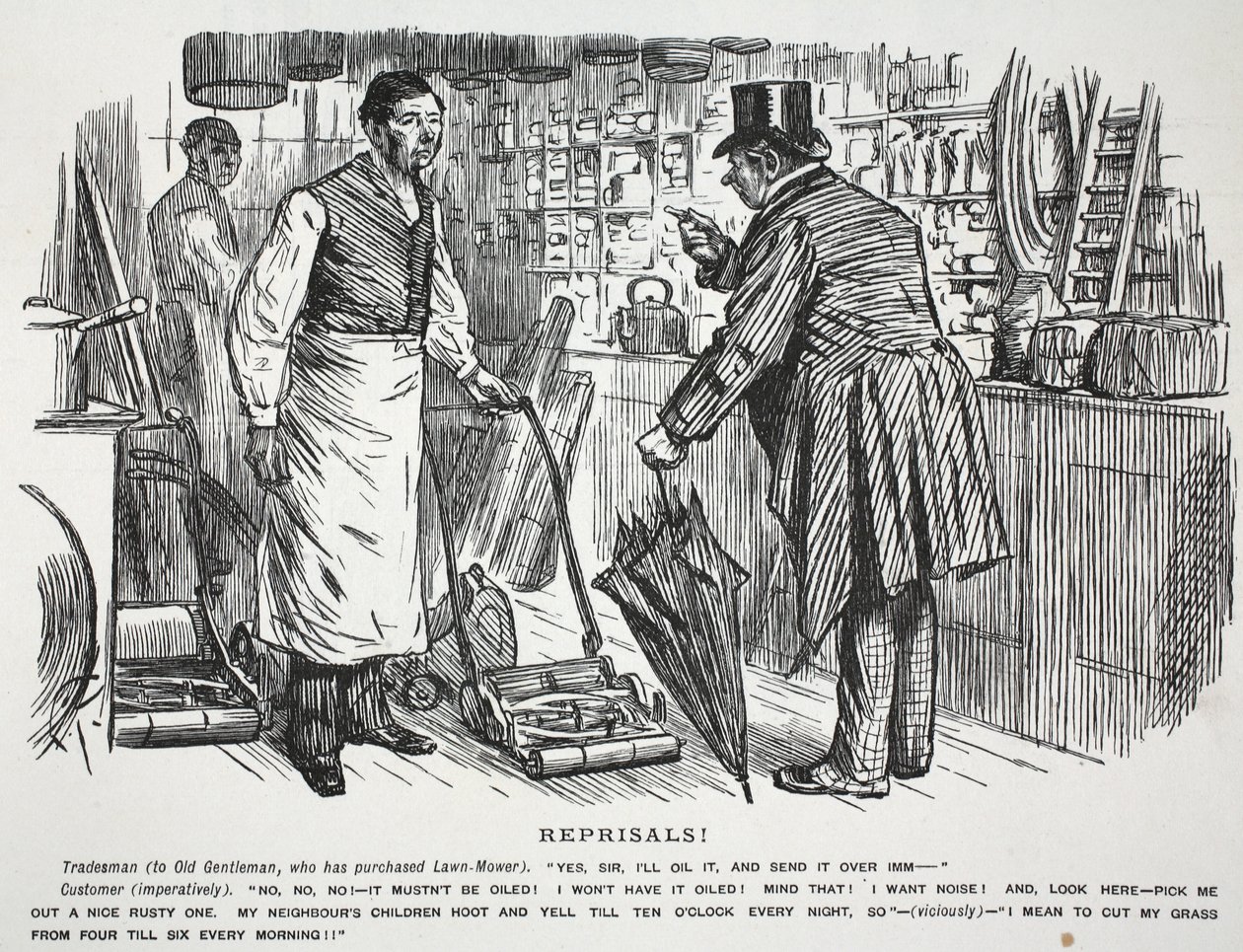 Represailles!, illustratie uit Punch door English School