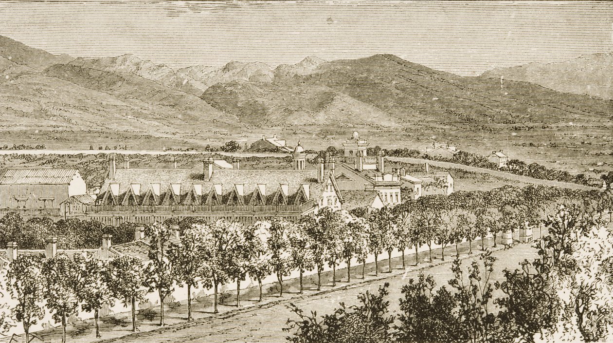 Woonplaats van Brigham Young, tweede President van de Mormoonse Kerk, Salt Lake City, Utah, uit 