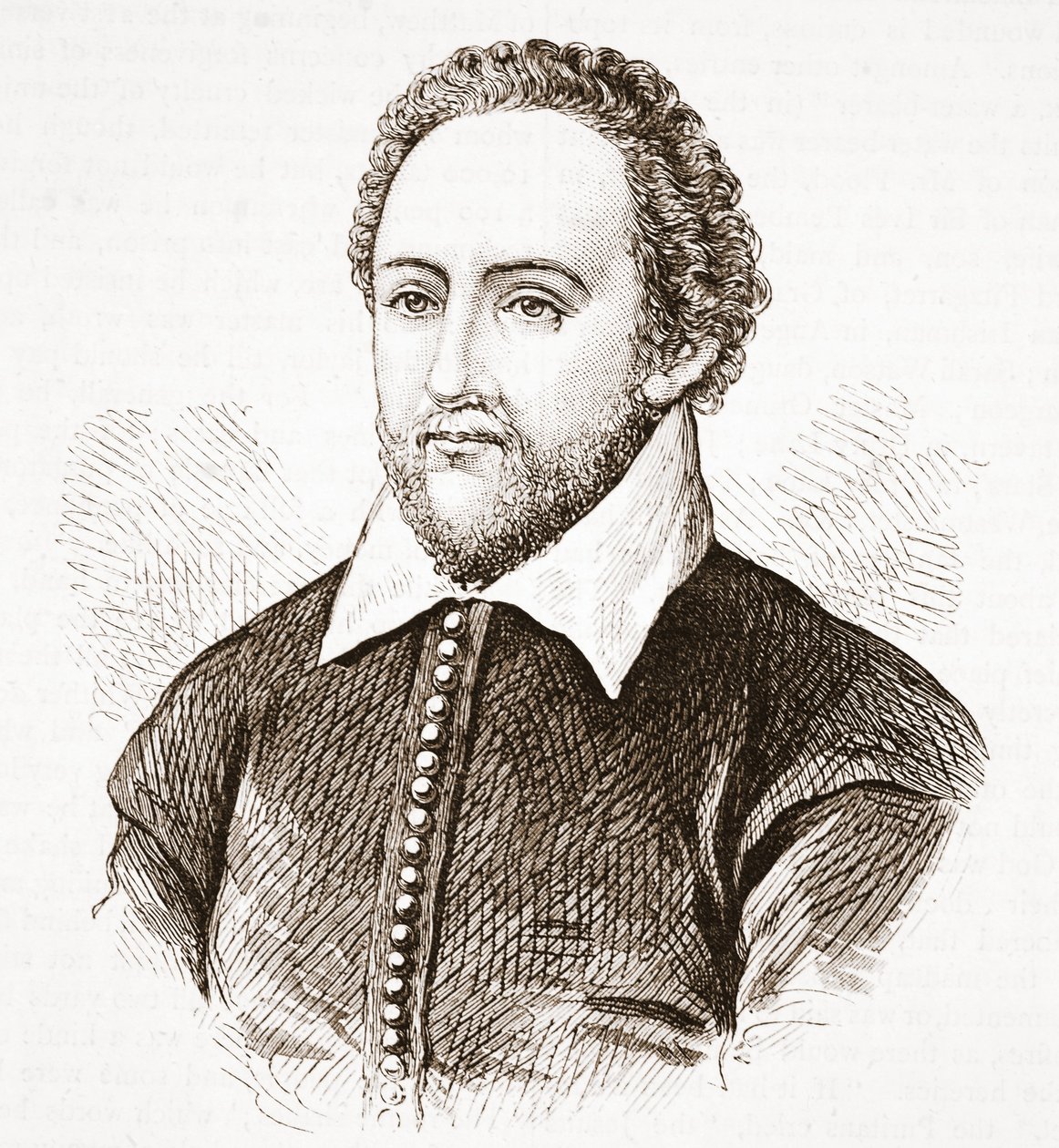 Richard Burbage, uit het originele portret in Dulwich College door English School