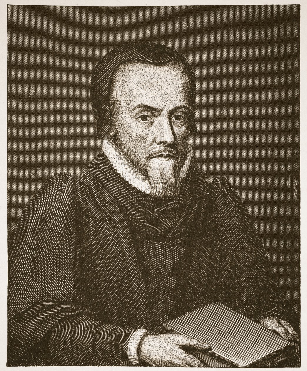Richard Hooker, illustratie uit De Kerk van Engeland: Een Geschiedenis voor het Volk door H.D.M. Spence-Jones door English School