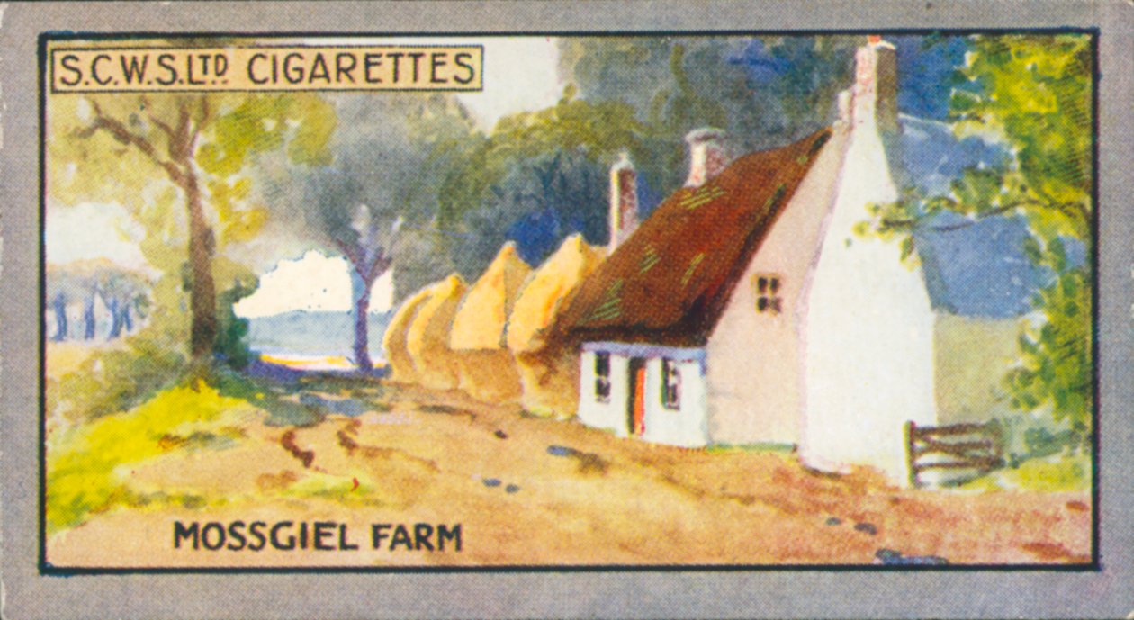 Robert Burns: Mossgiel Farm (kleurenlitho) door English School