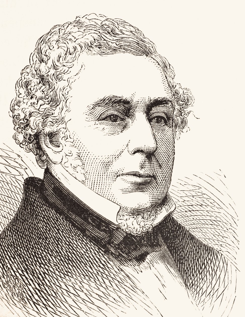 Robert Stephenson, uit The National and Domestic History of England door William Hickman Smith Aubrey (1858-1916) gepubliceerd in Londen, ca. 1890 door English School