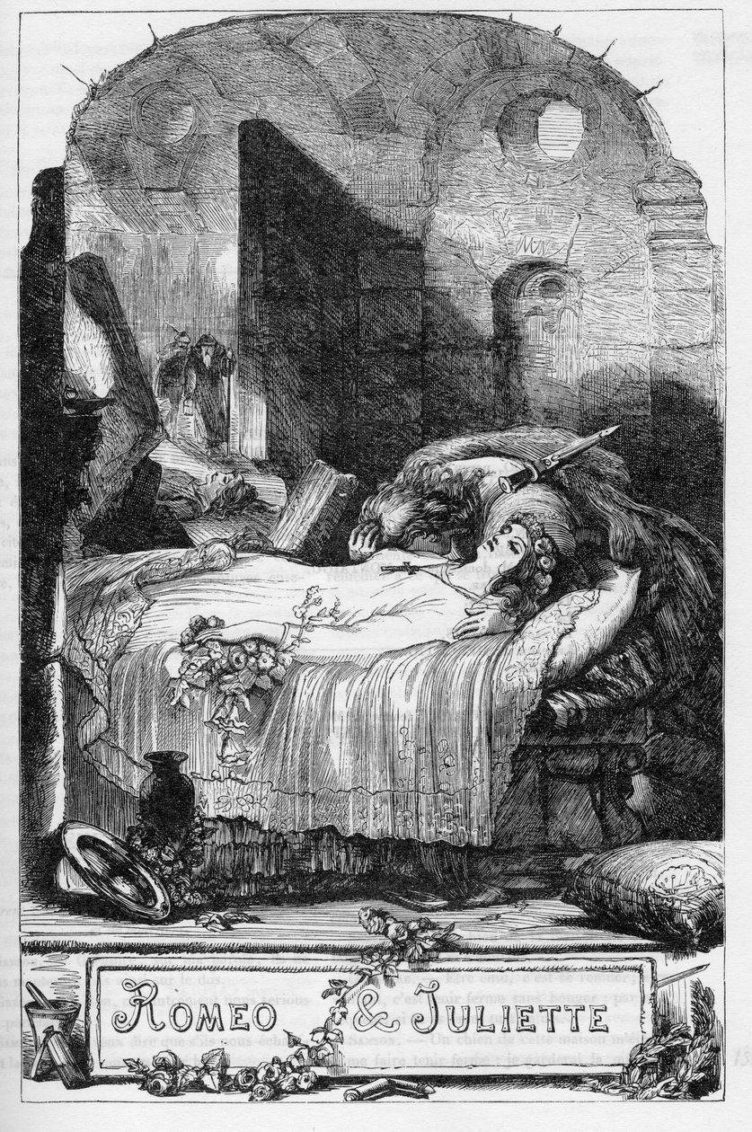 Romeo en Julia - Illustratie in 