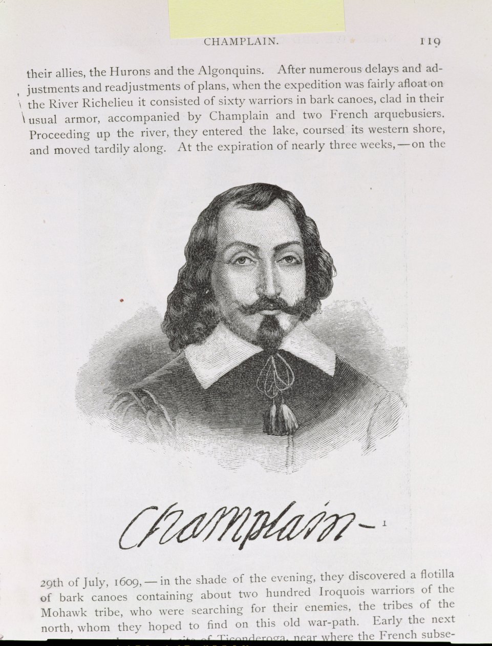 Samuel de Champlain, illustratie uit Deel IV van 