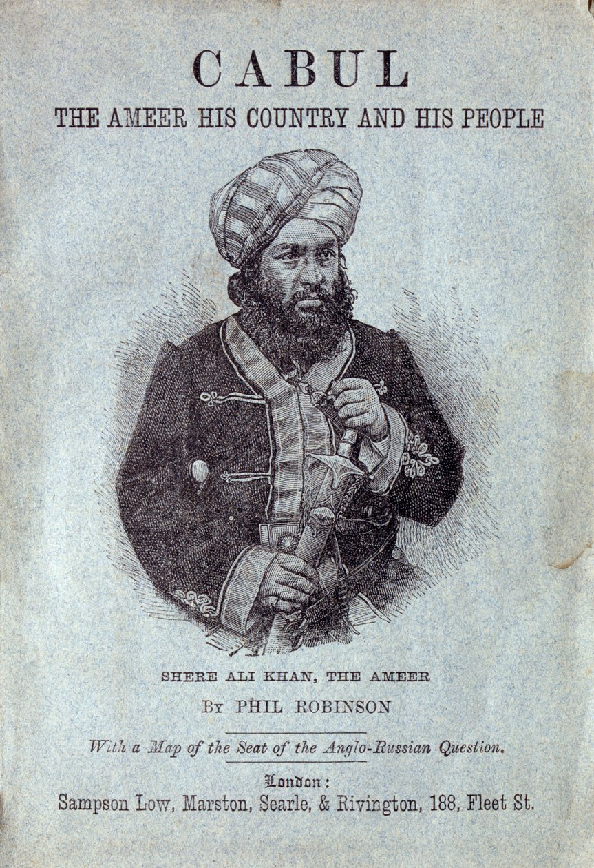Shere Ali Khan, Ameer van Afghanistan, 1878 door English School