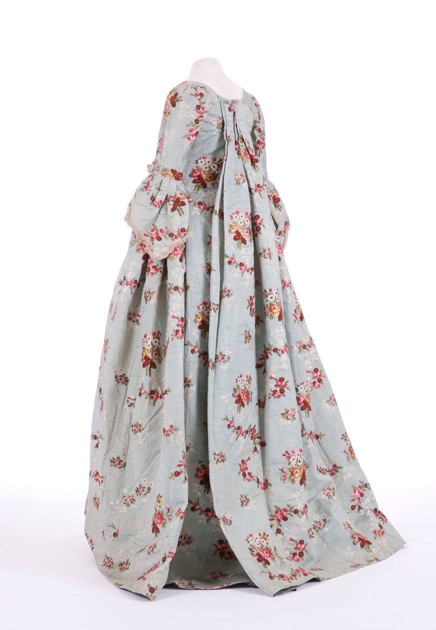 Zijaanzicht van een sack-back jurk, 1760s door English School